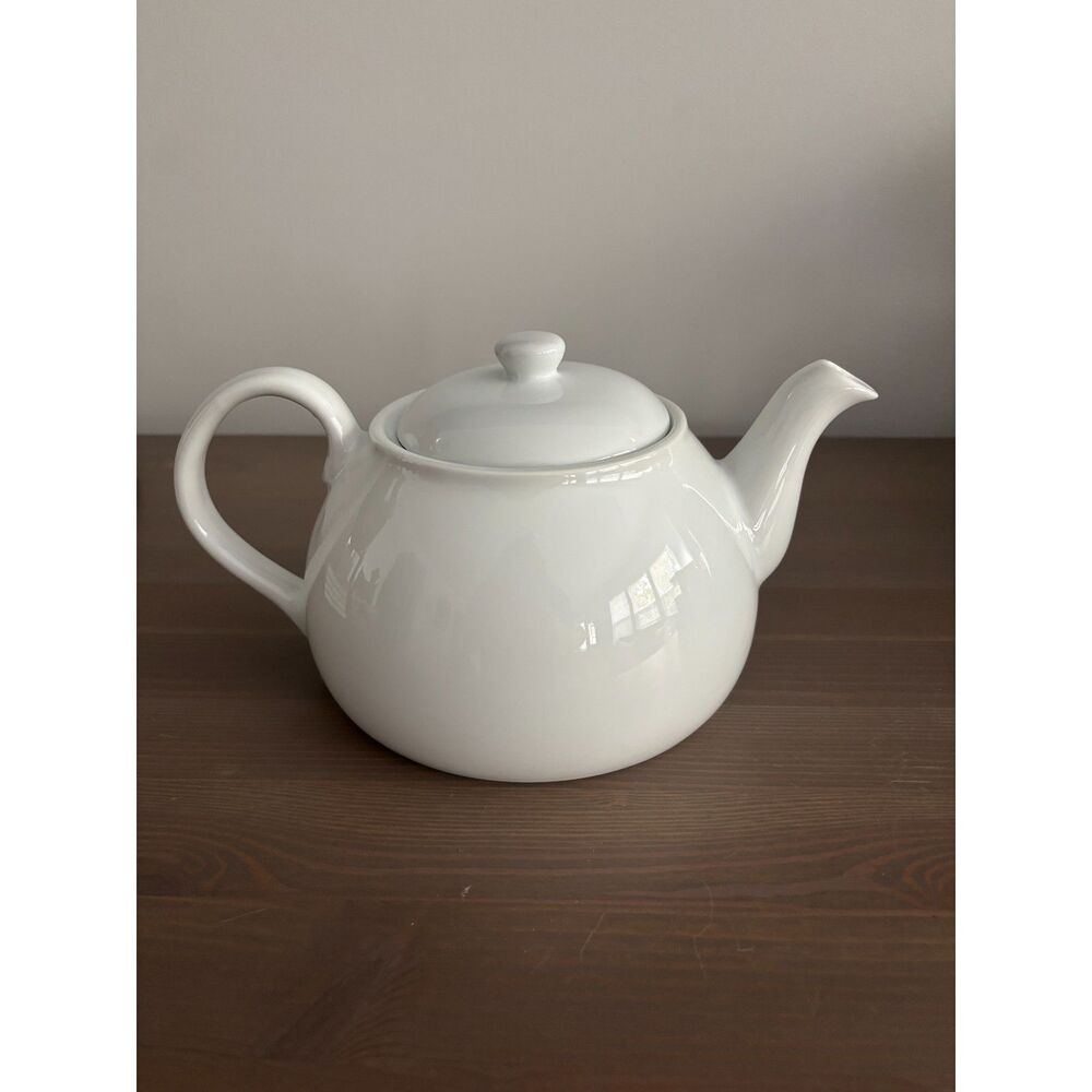Threshold White Porcelain Teapot